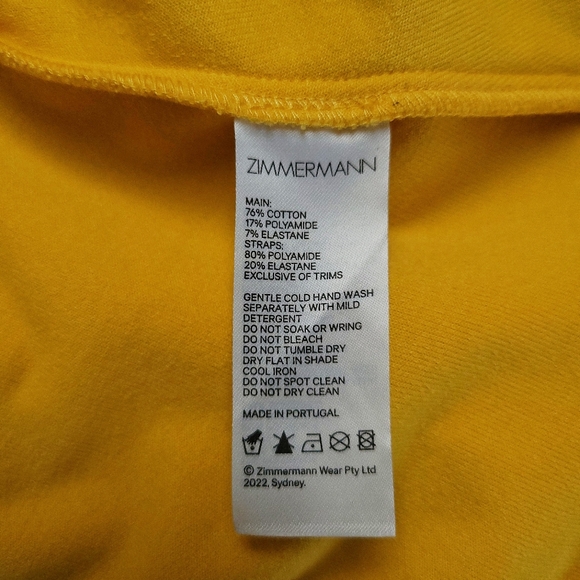 Zimmermann Jeannine Terry Cloth Resort Bow Tie Front Midi Dress - Picture 8 of 15